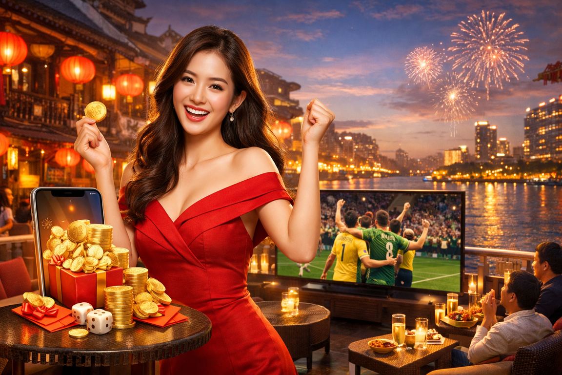 Không khí lễ hội đăng ký nhận thưởng tại Sài Gòn với đèn lồng rực rỡ